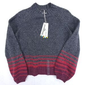 Smartwool Women's Small Cozy Lodge Ombre Sweater Charcoal Heather NWT
